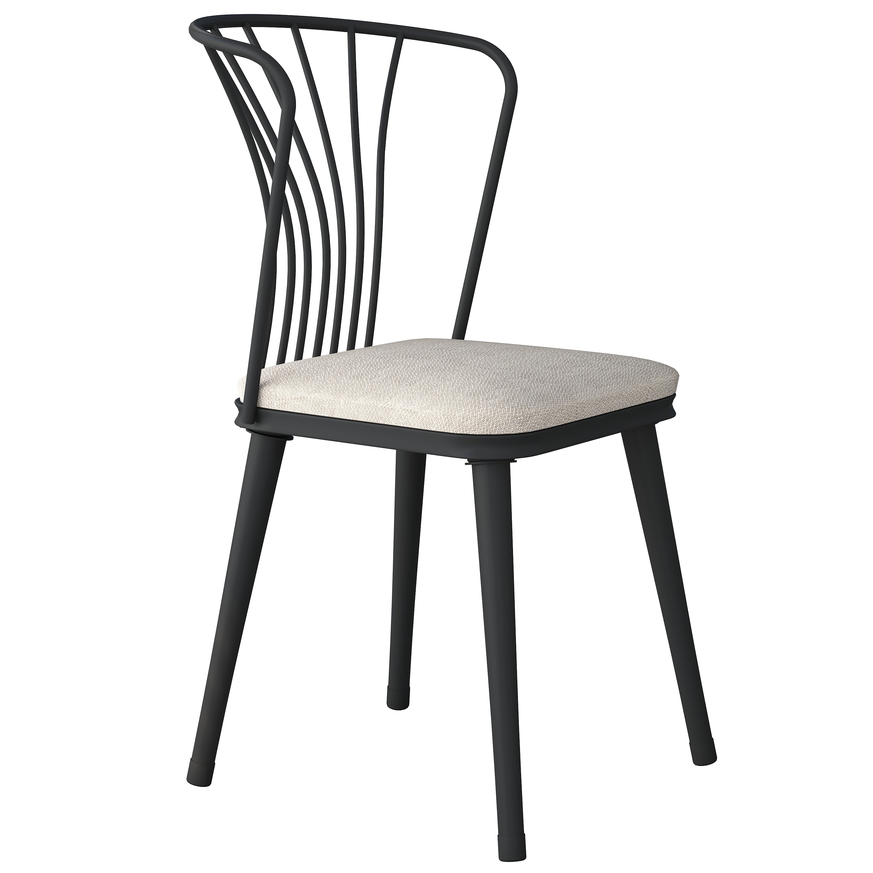Rani JB104 Metal Sandalye 4'lü Mutfak Yemek Masası Sandalyesi Krem