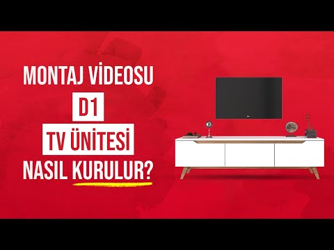 Rani D1 Tv Ünitesi Modern Ayaklı Tv Sehpası 180 cm Minyatür Ceviz - Beyaz